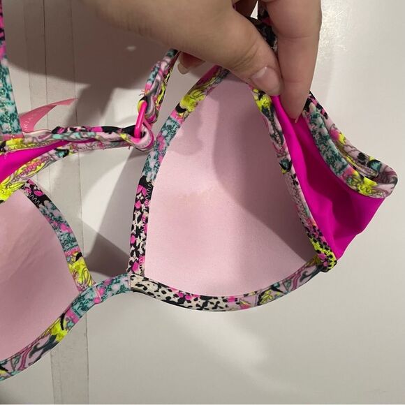 Victoria’s Secret 34B Strappy Sequin Bikini Swim Top - Picture 3 of 4